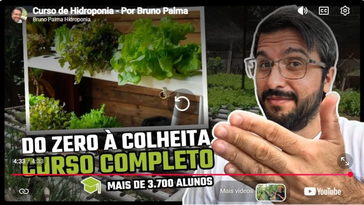 Curso de hidroponia - por Bruno Palma é bom? vale a pena?